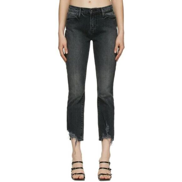 Frame NWOT Women's Silver Washed Le High Straight Jeans Size 25 - Picture 1 of 8